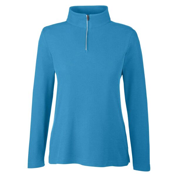 Women's Fusion ChromaSoft™ Pique Quarter-Zip Pullover Thumbnail