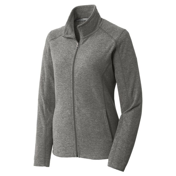 Women's Heather Microfleece Full Zip Jacket Thumbnail